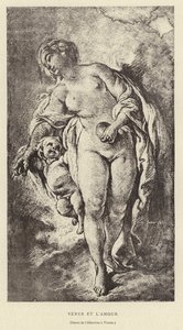 Venus and Cupid by Francois (after) Boucher