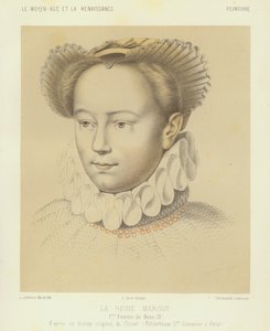 Margaret of Valois, first wife of King Henry IV of France by Francois (after) Clouet