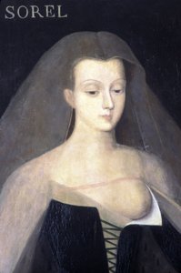 Portrait of Agnes Sorel by Francois (after) Clouet