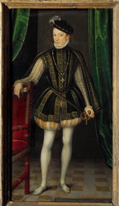 Portrait of Charles IX by Francois (workshop of) Clouet