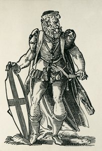 Knight of the Teutonic Order. Illustration on 