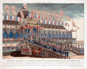 Festivities at the Coronation of Napoleon by Francois Aubertin