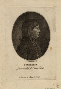 Napoleon as commander of the Army of Italy by Francois Bonneville