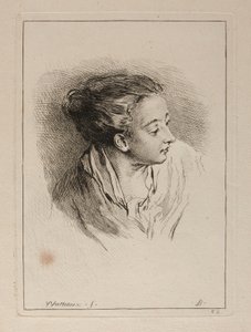 Bust of Woman with Hair Pulled Back