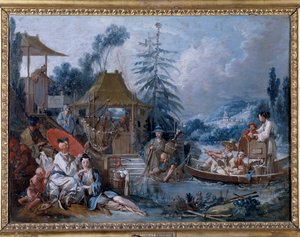 Chinoiserie: La peche by François Boucher
