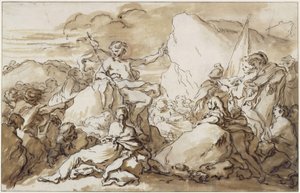 The Preaching of John the Baptist in the Wilderness by François Boucher
