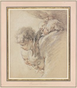 Angel Heads in Clouds (Birth of Christ)
