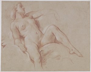 Female Nude on a Dolphin by François Boucher