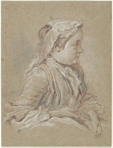 Young Woman with Lace Cap by François Boucher