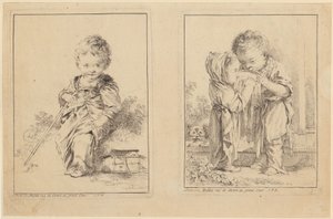 Little Savoyard and the Little Milk Drinkers [Two Plates]