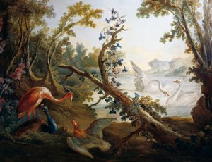 Landscape with Swans (detail)