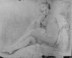 Seated Naked Woman by François Boucher
