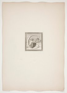 C Monogram with Putti by Francois Chauveau