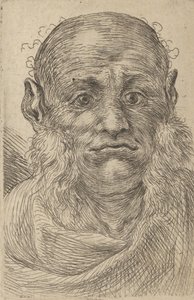 Mask of a Bald Man with Tufty Sideburns, from Divers Masques