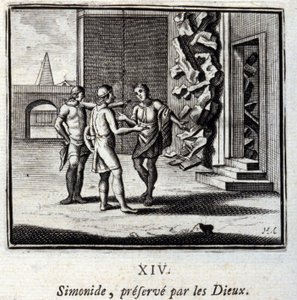 Simonides preserved by the Gods (Illustration by François Chauveau) by Francois Chauveau