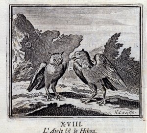 The Eagle and the Owl by Francois Chauveau