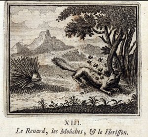 The Fox, the Flies, and the Hedgehog by Francois Chauveau