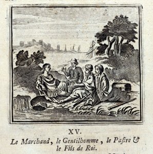 The Merchant, the Gentleman, the Patra, and the Son of the King by Francois Chauveau