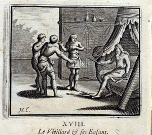 The Old Man and His Children by Francois Chauveau