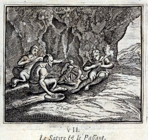 The Satyr and the Passenger (Illustration by François Chauveau) by Francois Chauveau