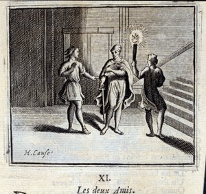 The two friends (Illustration by François Chauveau) by Francois Chauveau