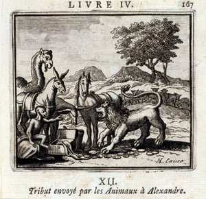 Tribute Sent by the Animals to Alexander by Francois Chauveau