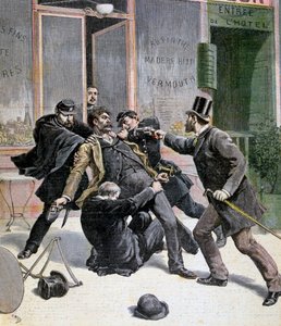 The Arrest of Ravachol by Francois Claudius Koeningstein