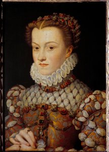 Portrait of Elisabeth of Austria (1554-1592), Queen of France, wife of Charles IX