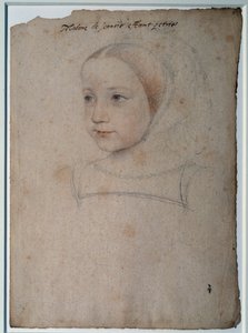Portrait of Marguerite de France (1523-1574) as a child, daughter of Francois I, Duchess of Savoy