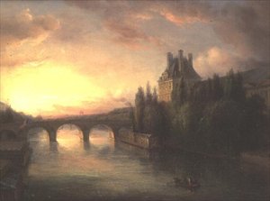 View of the Seine by Francois Edme Ricois