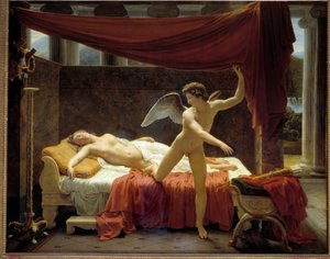 Cupid and Psyche. Painting by Edouard Picot (1786-1868) 1817 by Francois Edouard Picot