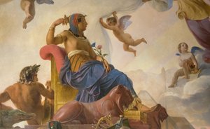 The Study and Genia Devote Ancient Egypt to Greece by Francois Edouard Picot