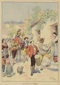 La Fête De La Maye by Francois Edouard after Zier