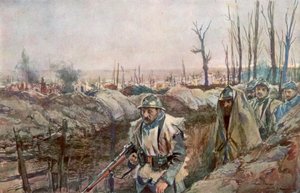 A French Trench in the Village of Souchez, Artois, France, 18 December 1915, 1926