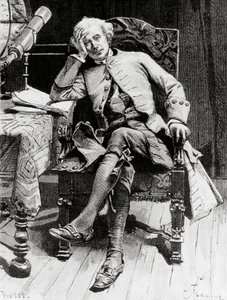 Portrait of Guy Mannering, main character of Guy Mannering or Astrologer, novel by Walter Scott by Francois Flameng
