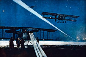 Returning from Night Flight, Simulated Bombing