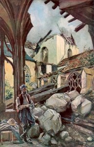 The Cloister and Cathedral of Verdun, France, June 1916