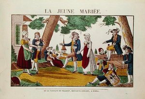The Newly-Weds by Francois Georgin