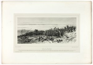 Capture of Bastion no. 9, from Souvenirs of Italy: Expedition of Rome by Francois Hippolyte Lalaisse