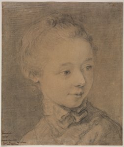Head of a Young Girl Turning Toward the Right