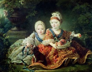 Louis de France, Duc de Berry and Louis de France, Comte de Provence, Future Kings Louis XVI and Louis XVIII of France, 1757