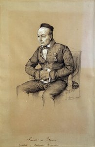 Portrait of Charles Auguste Sainte Beuve (1804-1869), French Literary Critic and Writer by François Joseph Heim