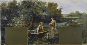 Sketch for Nogent-sur-Marne town hall: Idyll by the water