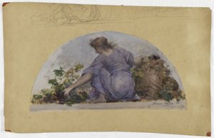 Sketch for the dining room of the Hôtel de Ville de Paris: The Harvest (circa 1893)