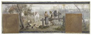 Sketch for the town hall of Pantin: The Engagement