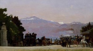 At Ouchy by Francois Louis David Bocion
