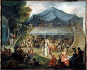Party at the Colisee by Francois Louis Joseph Watteau