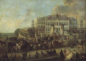 The Fete at Broquelet by Francois Louis Joseph Watteau