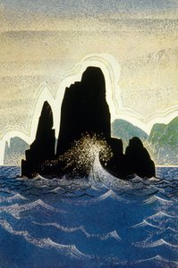 The Odyssey by Homer: The Rock of Gortyne, engraved by Theo Schmied, 1930-33 by Francois Louis Schmied