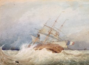 A French Frigate in Stormy Weather